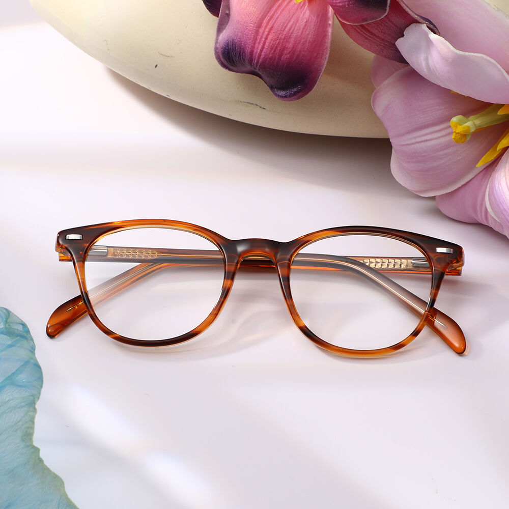 Kimb Round Brown Glasses