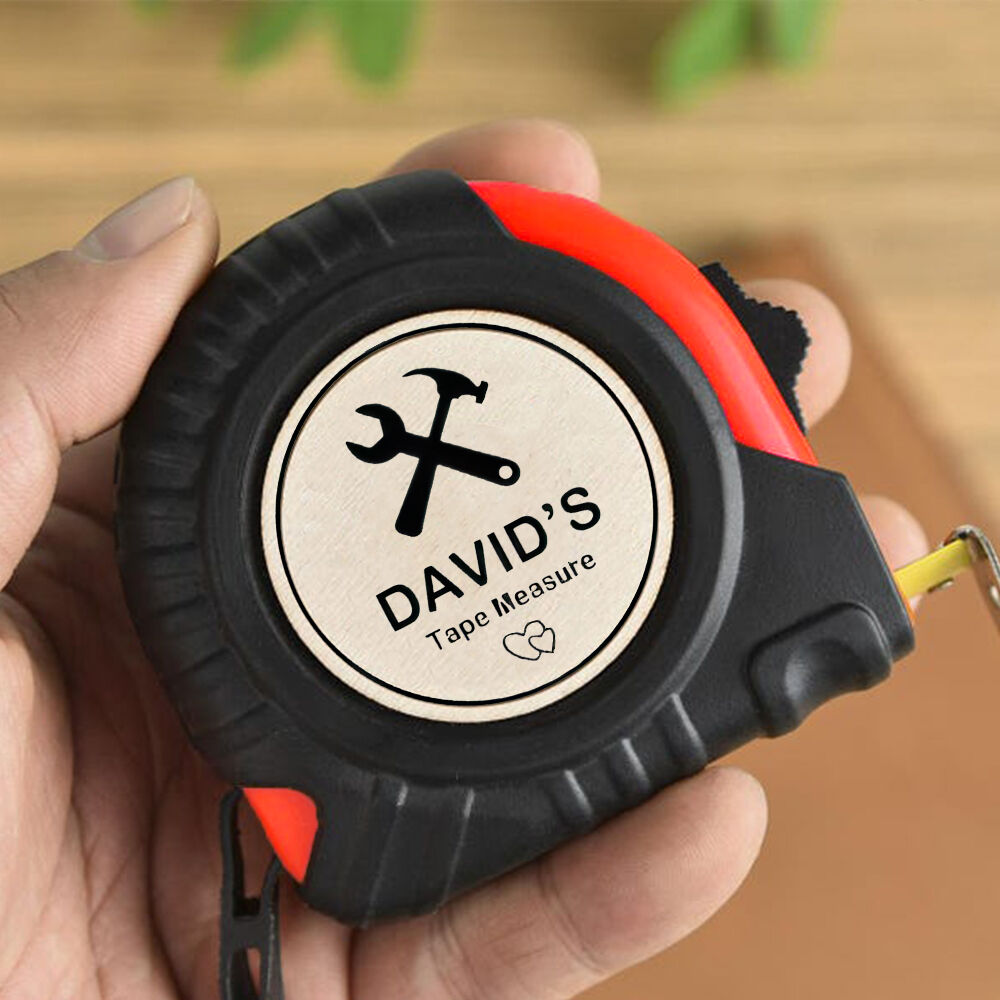 Metro a nastro personalizzato con icona dello strumento Aggiungi nome Strumento di utilità per la casa Regalo per gli amici