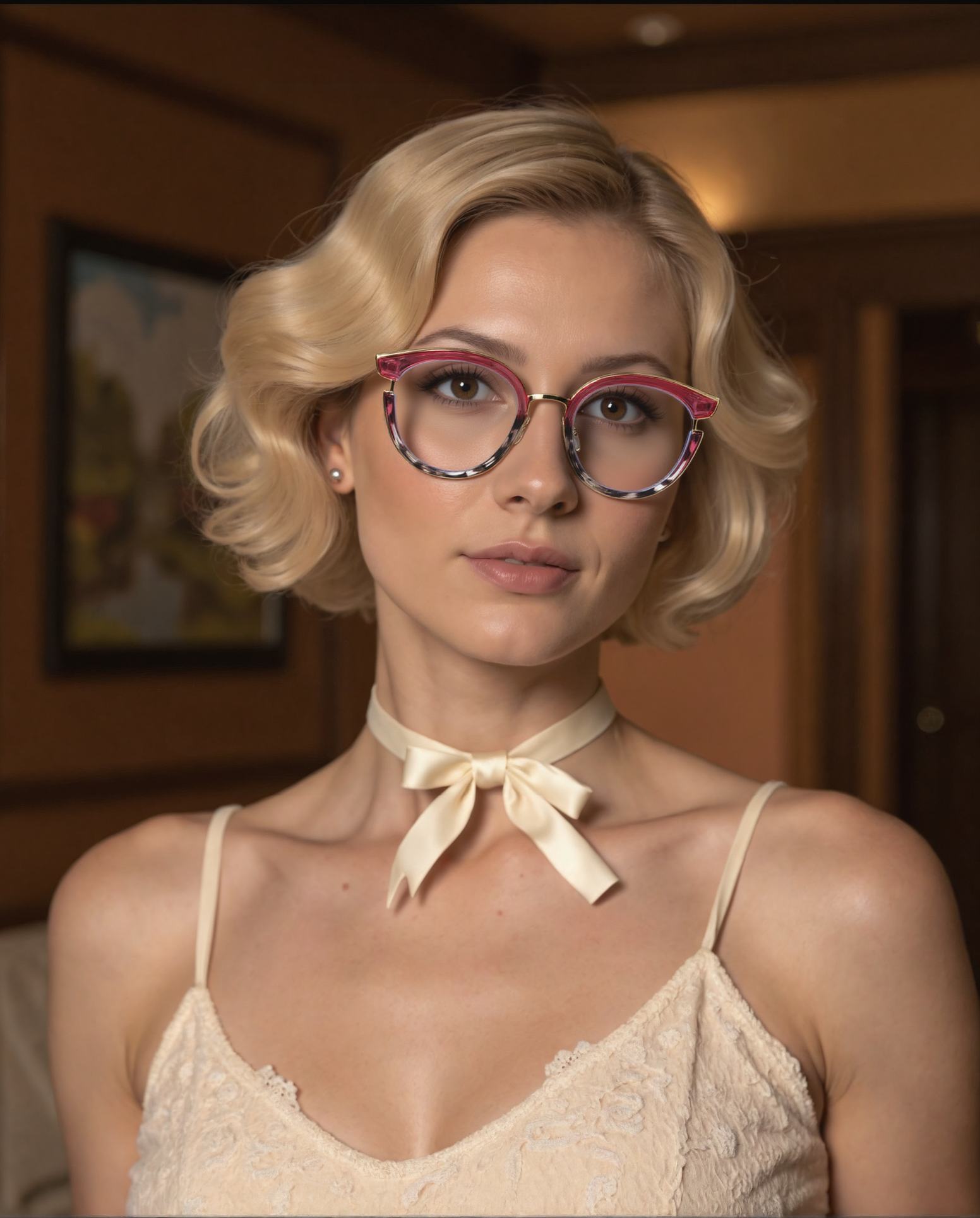 Harte Cat Eye Pink Glasses