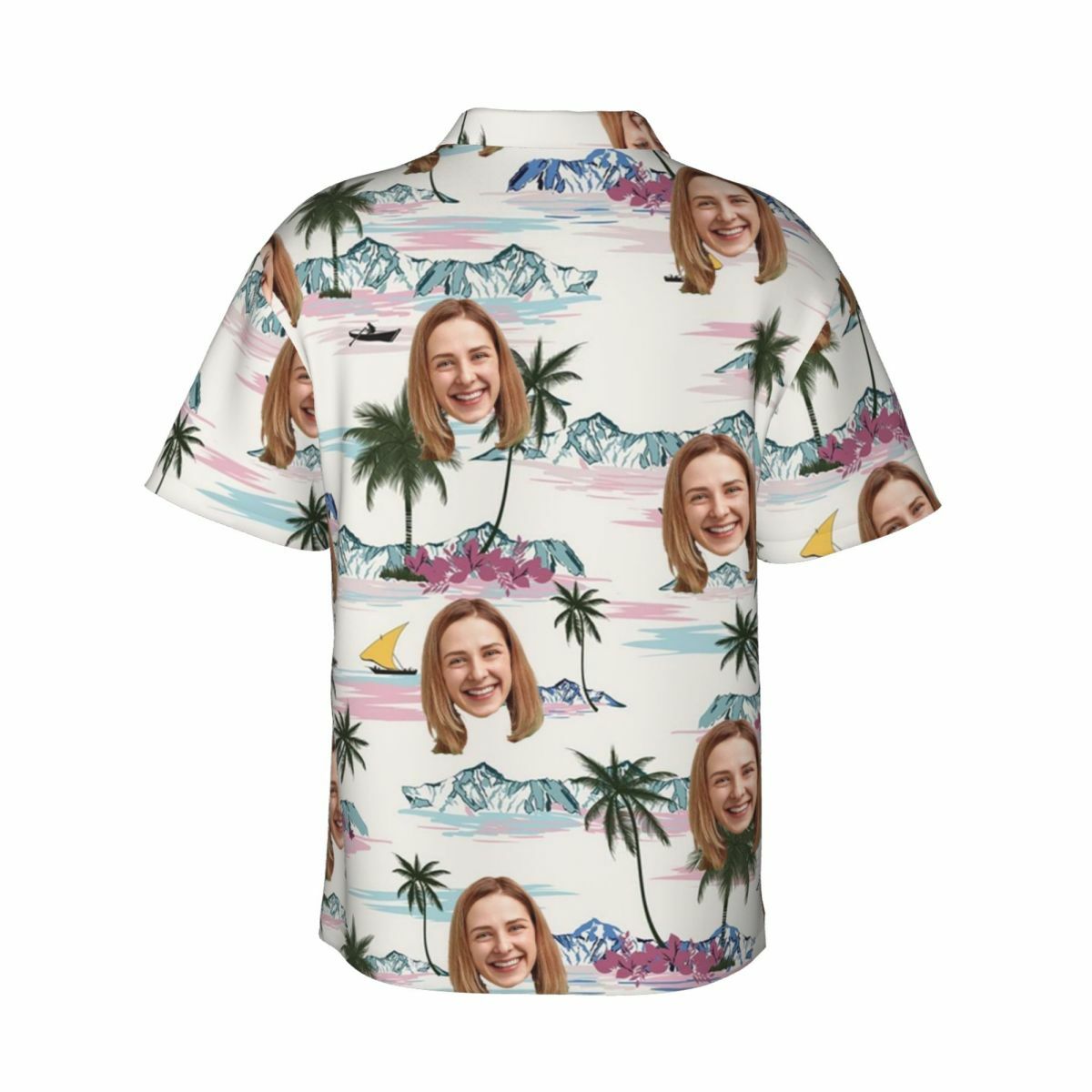 Personalized Hawaiian Shirts with Custom Photos for Couples Beach Vacation Gifts