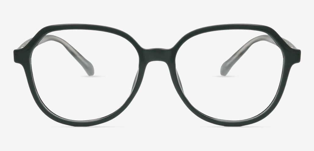 Hulda Grüne Geometrische Brille