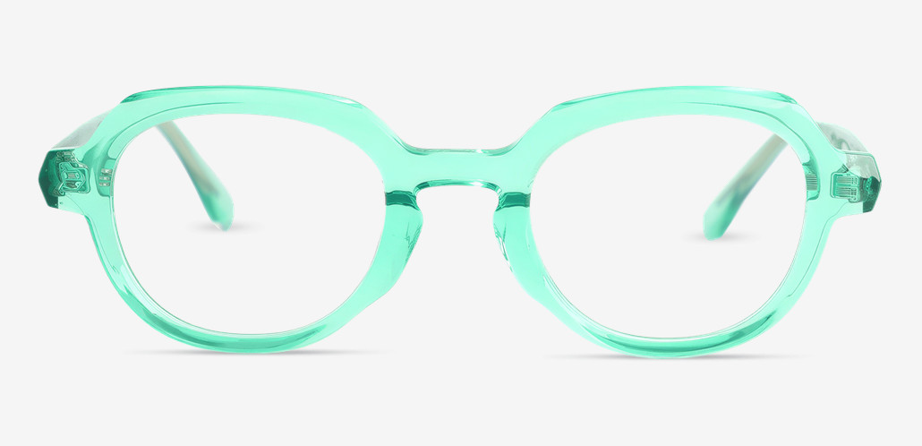 Deborah Grüne Runde Brille