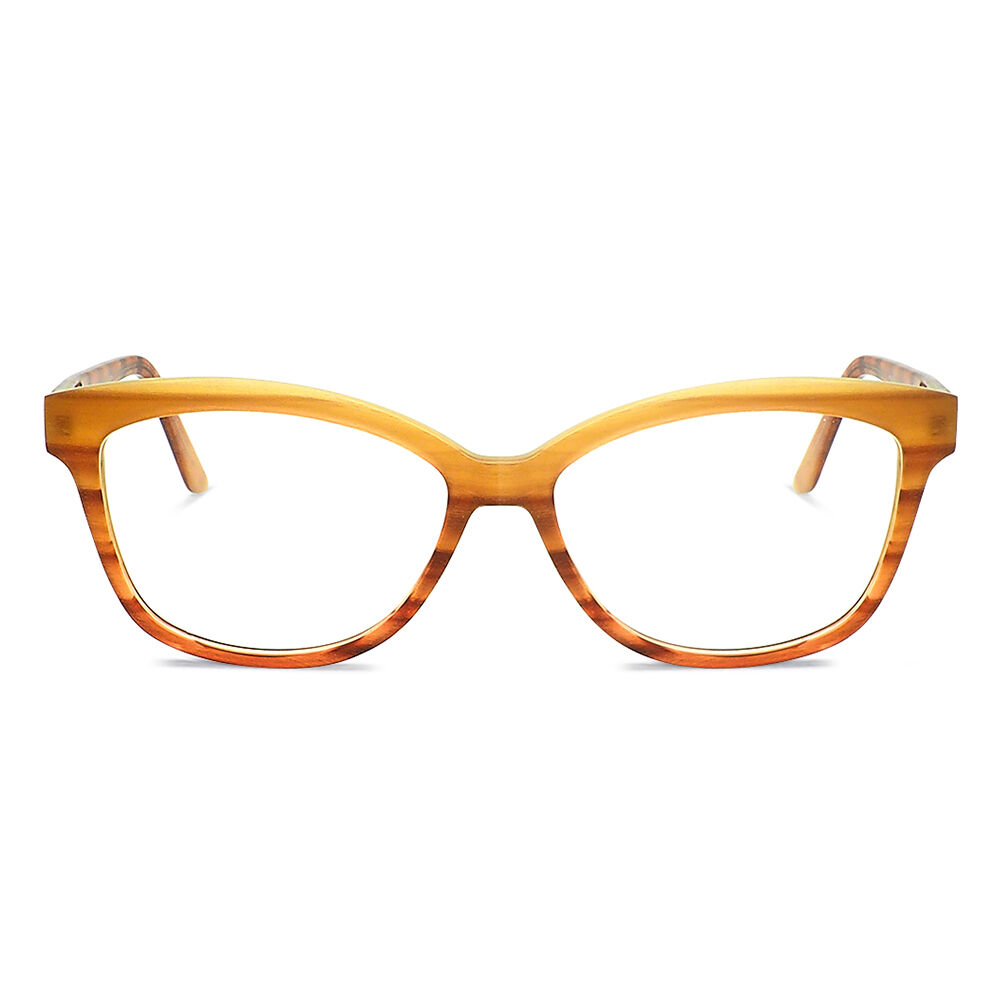 Occhiali da Vista Amity Cat Eye Giallo Tartarugato 