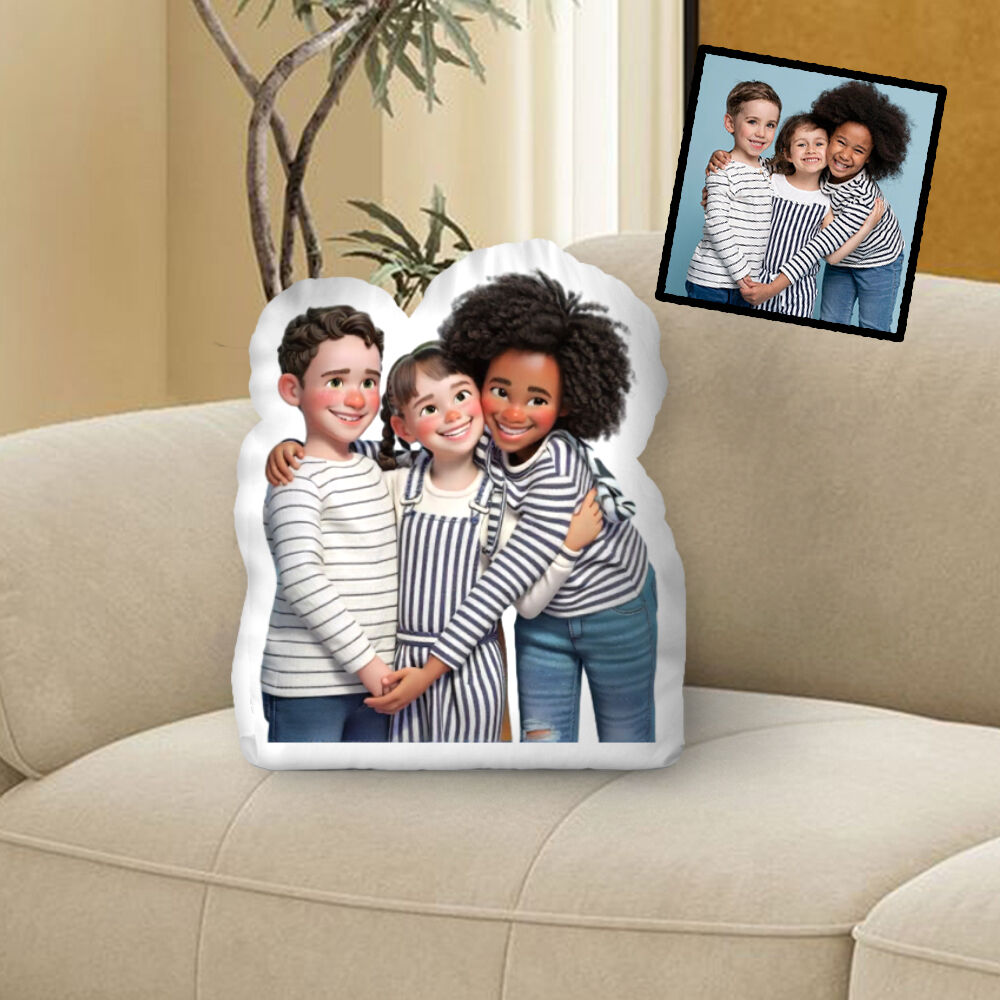 Personalized Cartoon Style Photo Irregular Pillow Soft Gift for Birthday