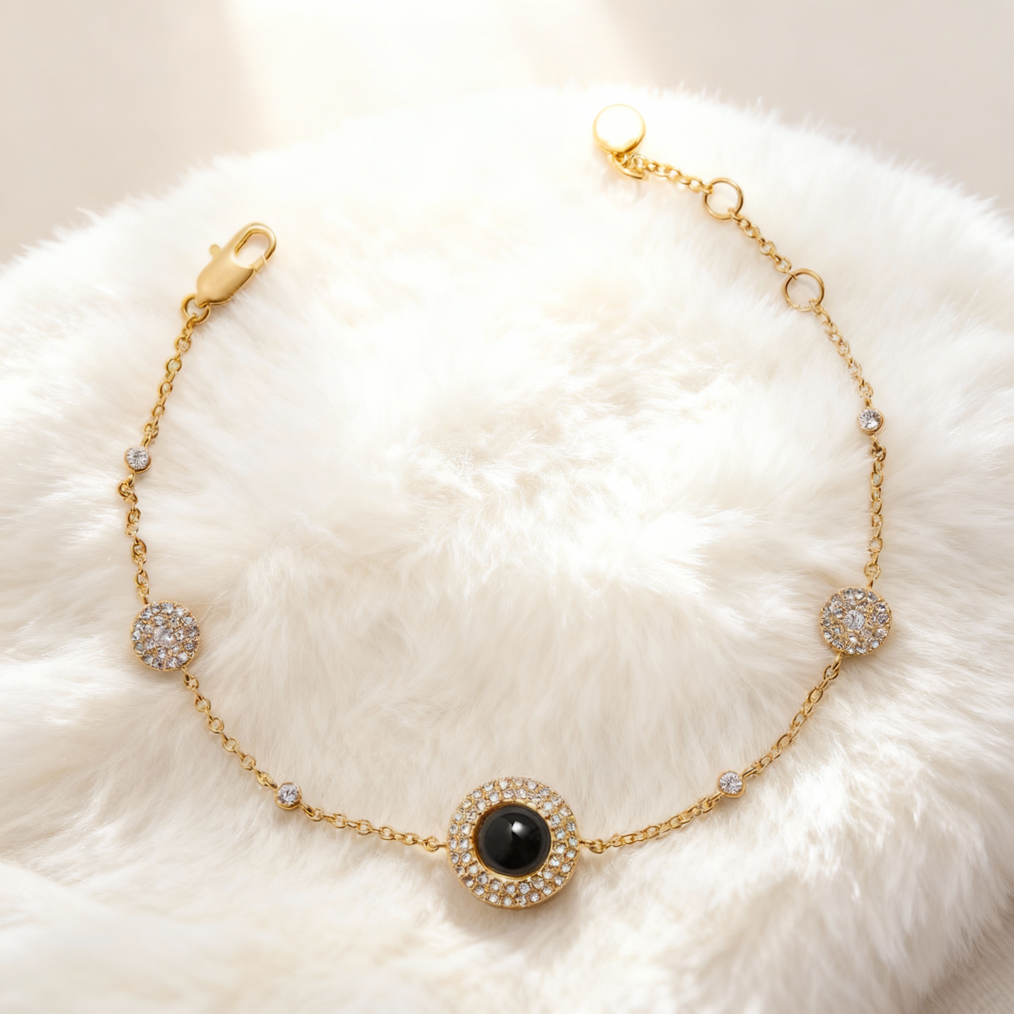 Personalized Projection Picture Bracelet with Diamonds Christmas Gift for Mother