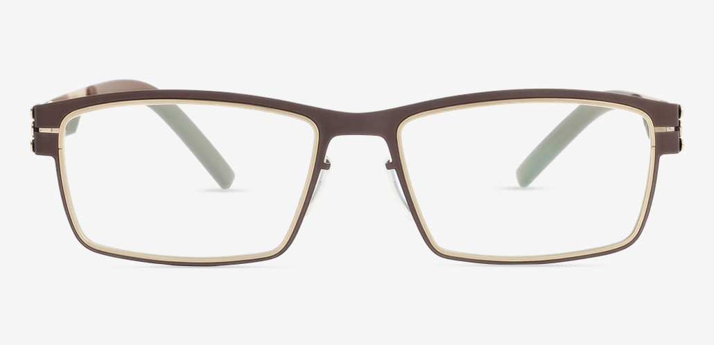 Andrea Brown Rectangle Glasses