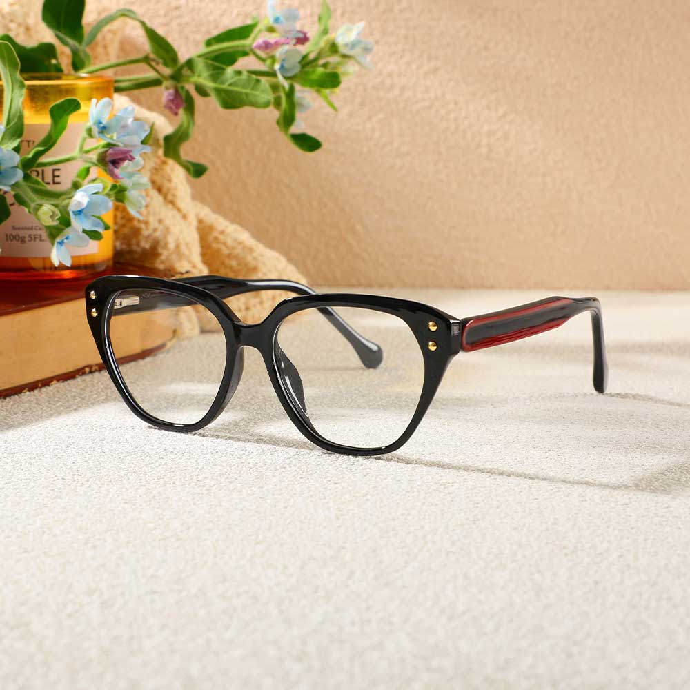 Occhiali da Vista Commons Cat Eye Nero 