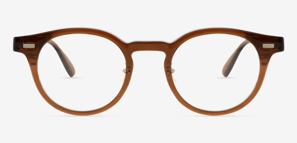 Regan Brown Round Glasses
