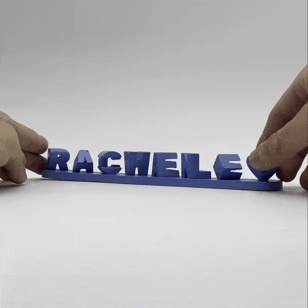 Double Name Phantom Love 3D Print Sweet Gift For Wife