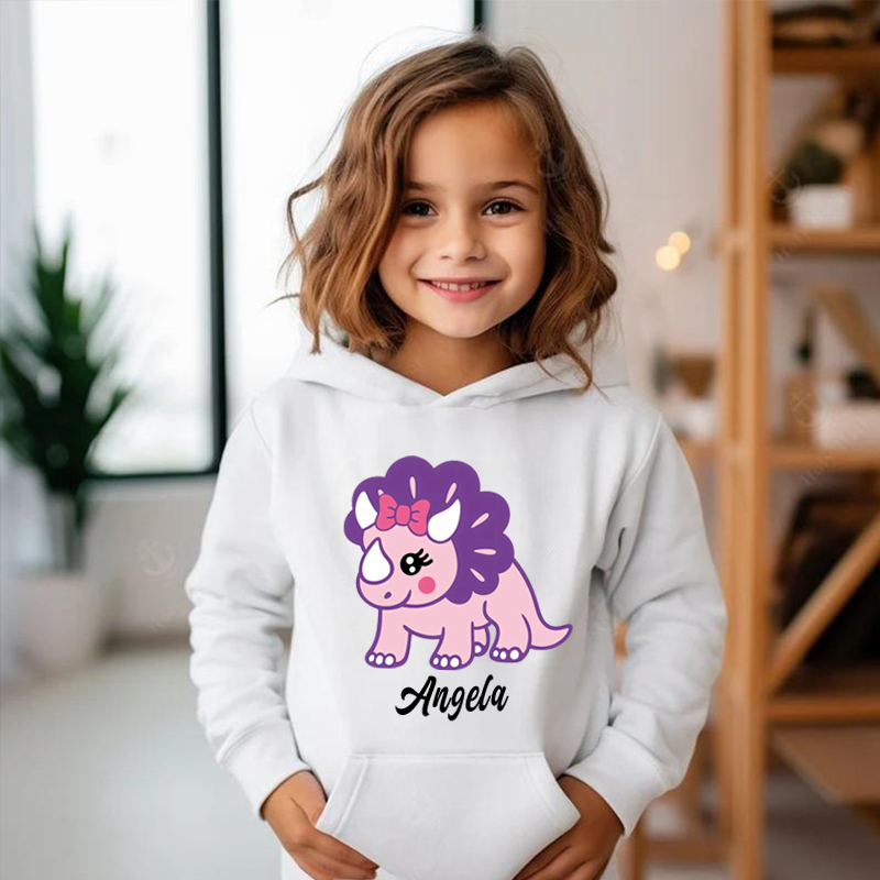 Felpe con cappuccio personalizzate per bambini con etichette personalizzate e motivi di animali carini