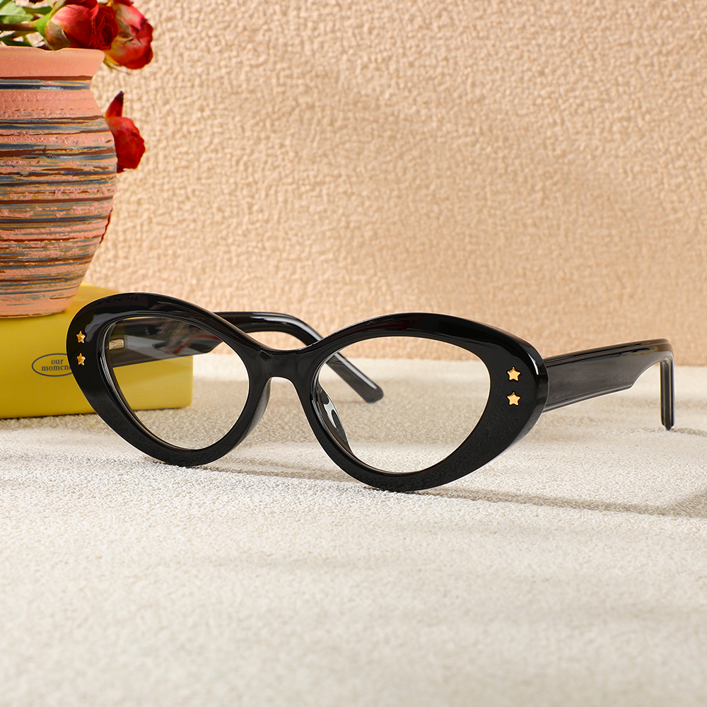 Occhiali da Vista Beck Cat Eye Nero 