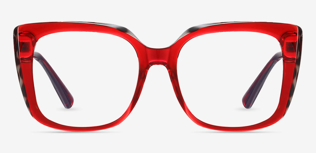 Birdir Red Square Glasses
