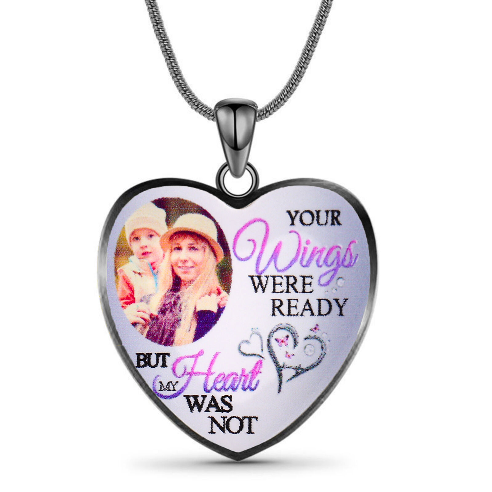 写真入れ ハート ネックレス