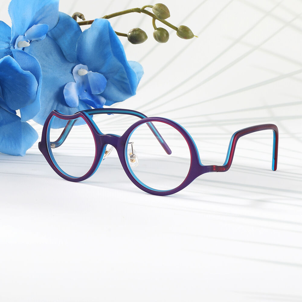 Audition Round Purple Glasses