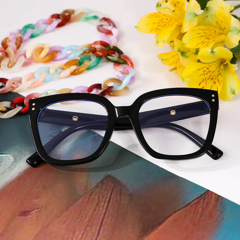 Trog Square Black Glasses