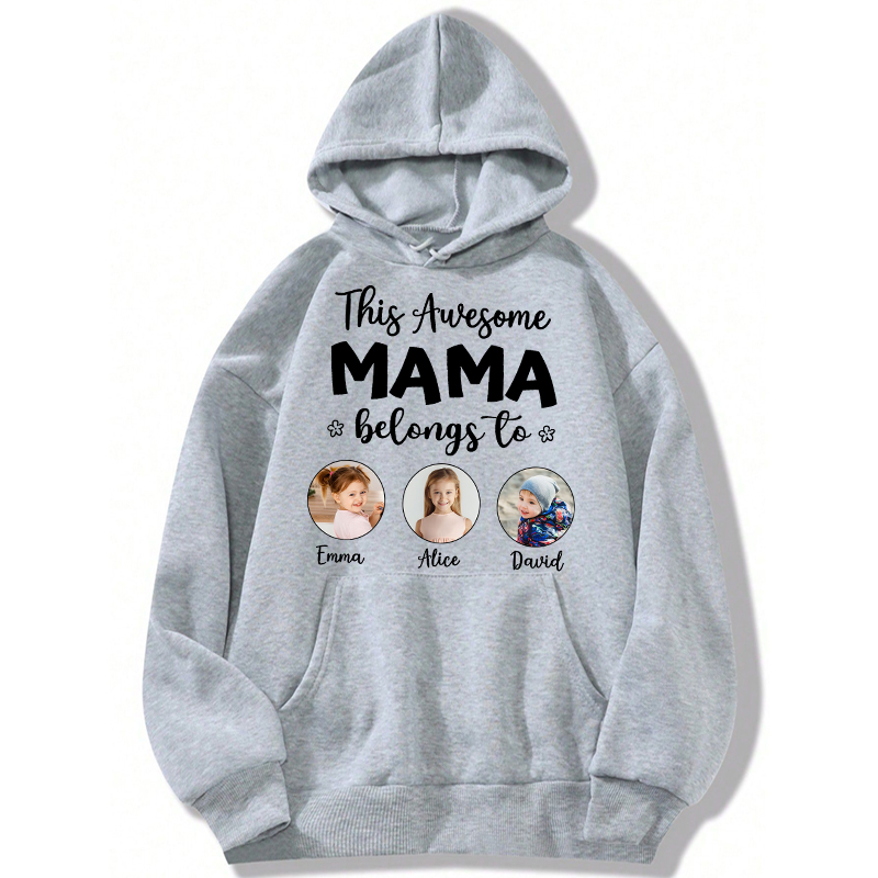 Felpa con cappuccio personalizzata con foto Regalo perfetto per la Festa della Mamma