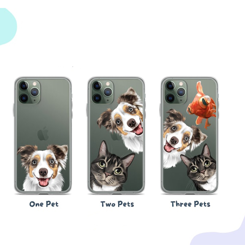 Personalized Phone Cases With Custom Cute Pet Photos For Pet Lovers
