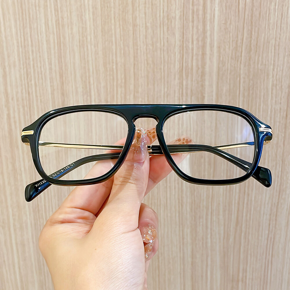 Christoe Aviator Black Glasses