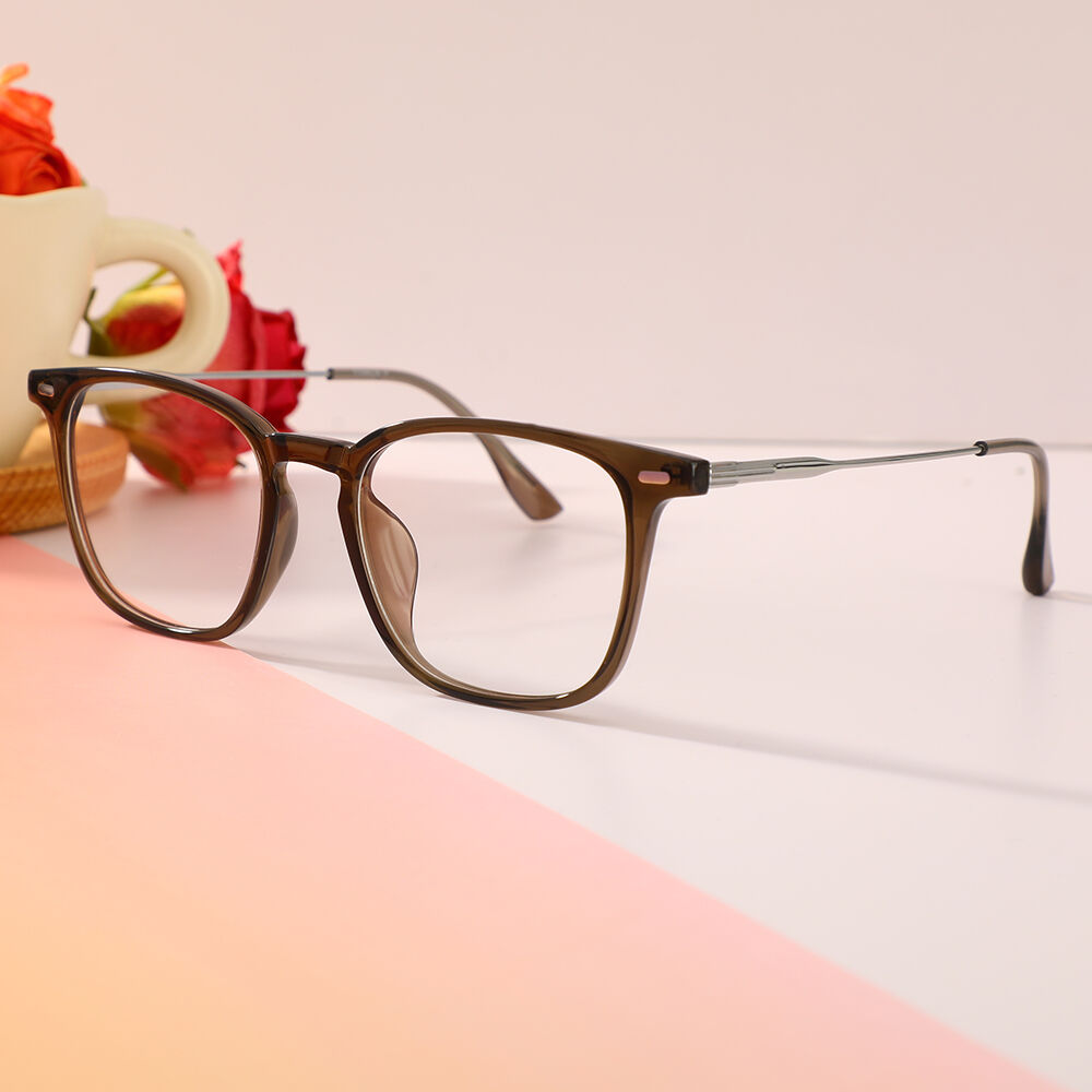 Philip Square Brown Glasses