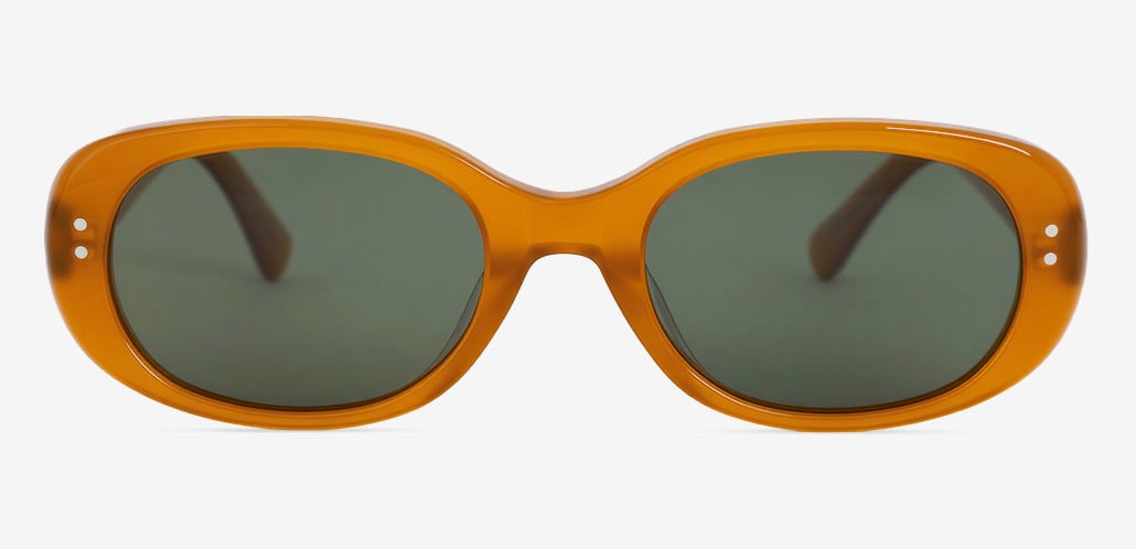 Howard Orange Rectangle Sunglasses
