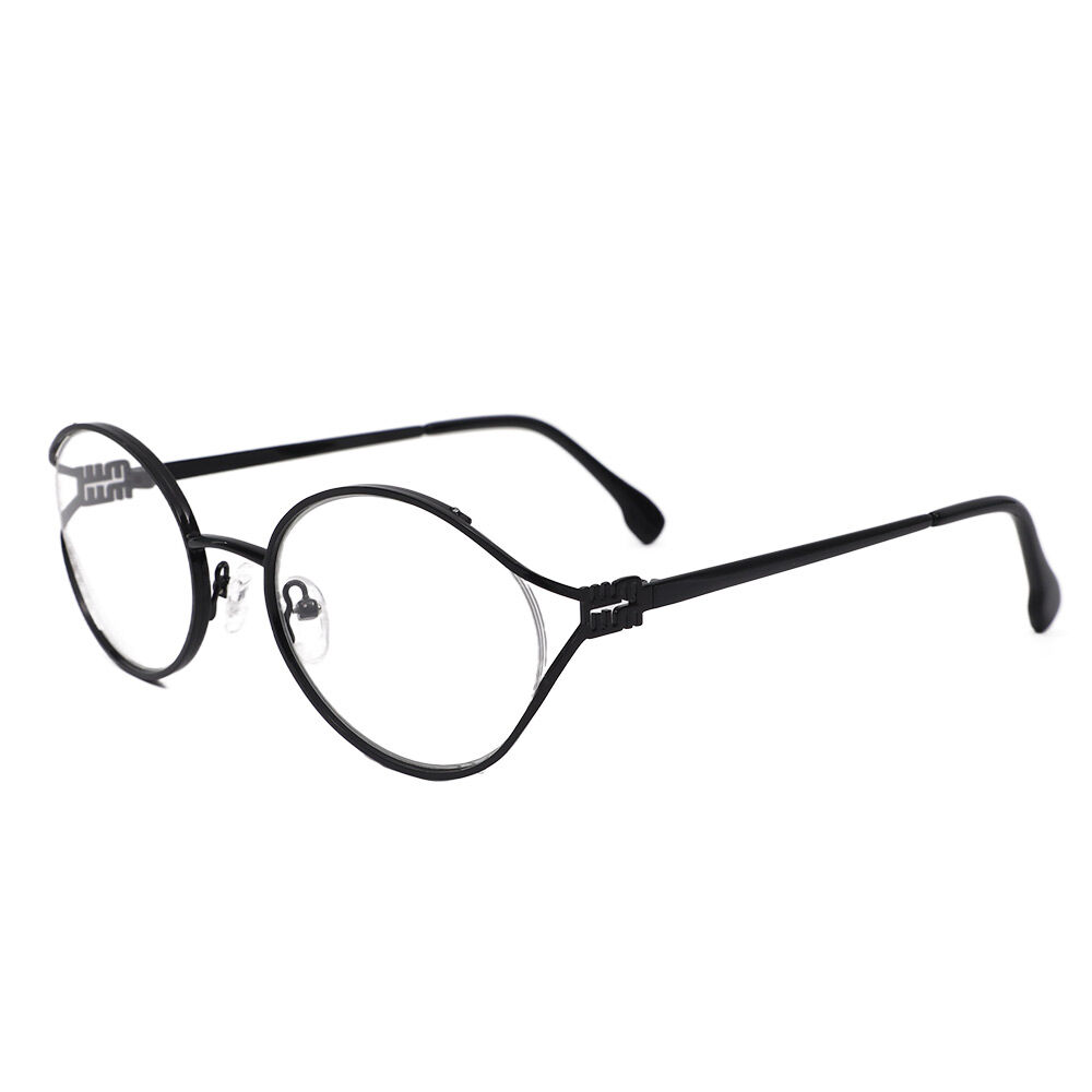 Ellio Oval Black Glasses
