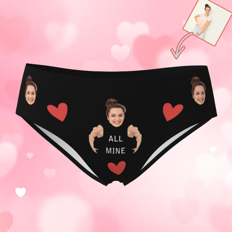 Ropa interior de mujer con imagen personalizada y patrón de brazos, regalo genial para una amiga