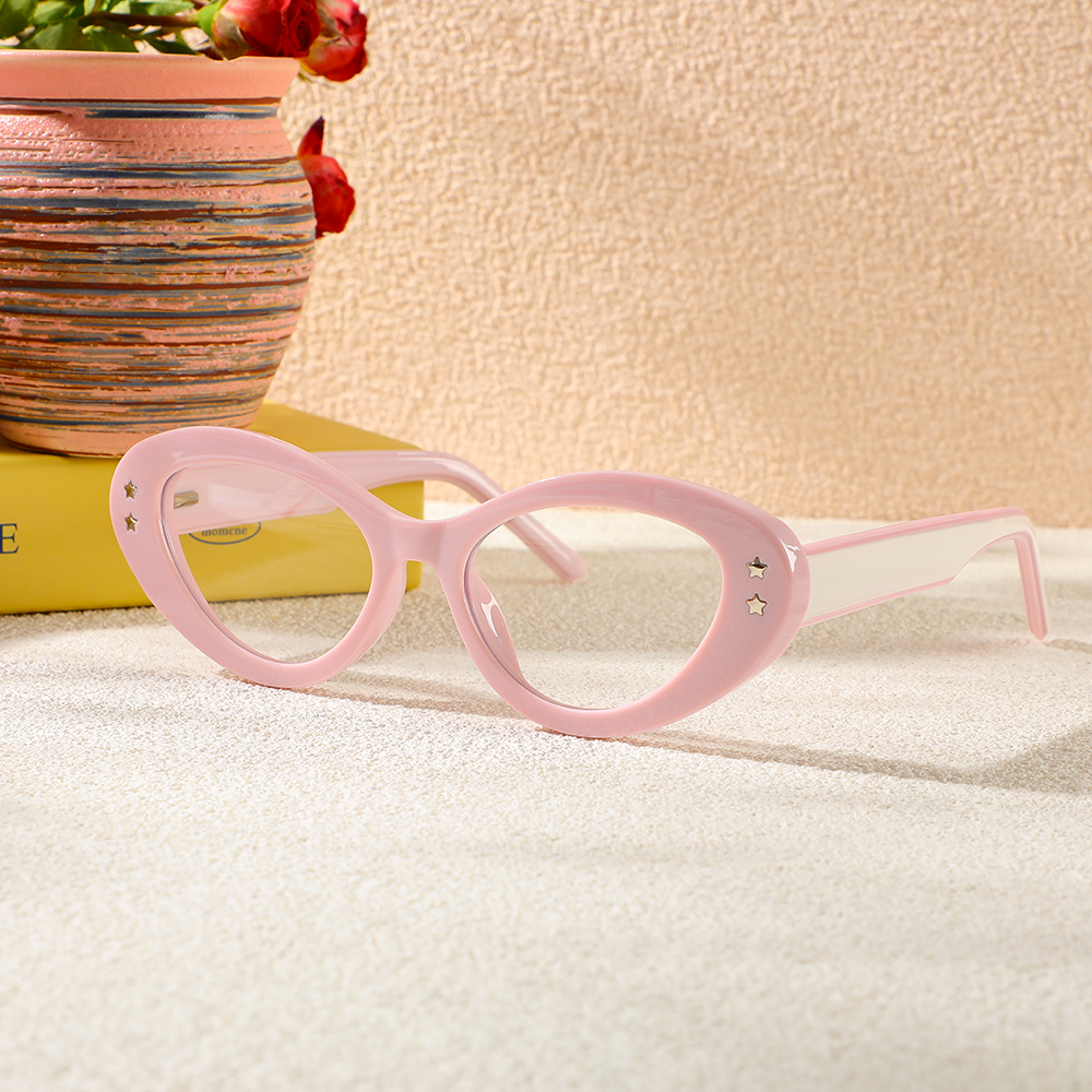 Lunettes de Vue Beck Cat Eye Rose 