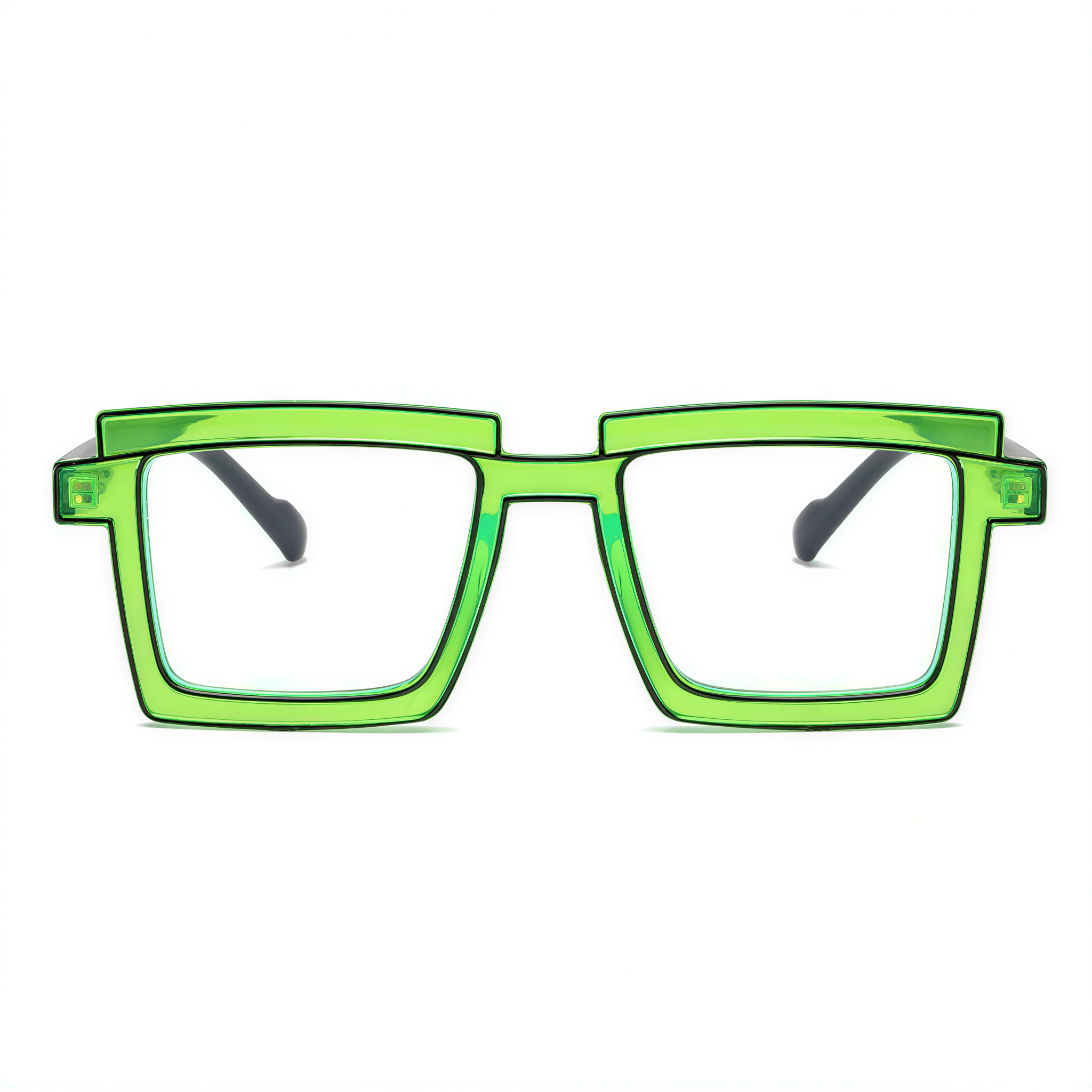 Flossie Lunettes Carrées Vertes