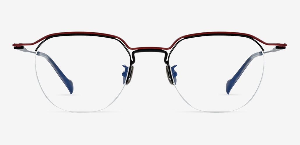 Hayda Red Square Glasses
