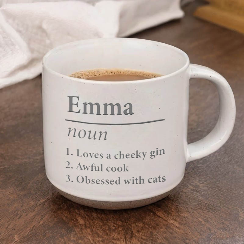 Personalized Ceramic Mug With Custom Name And Engraving Fun Gift For Friends