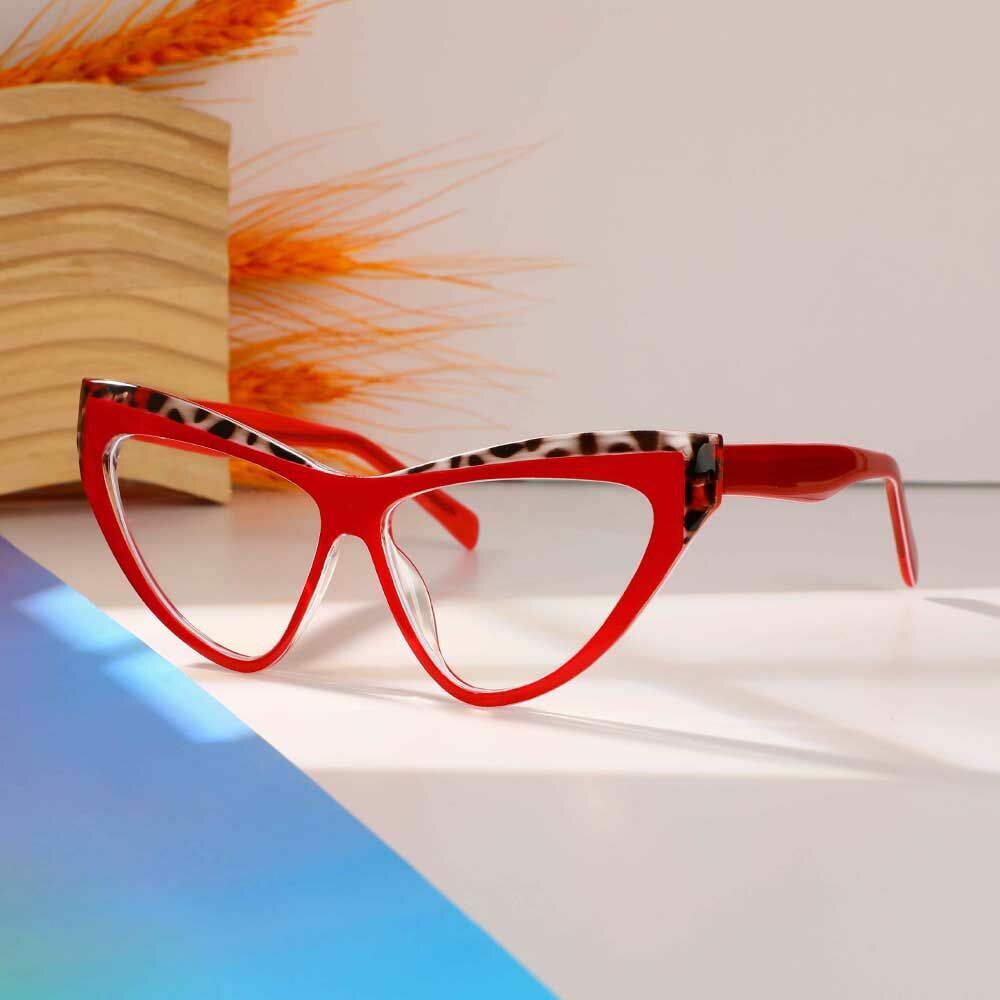 Henry Cat Eye Red Glasses