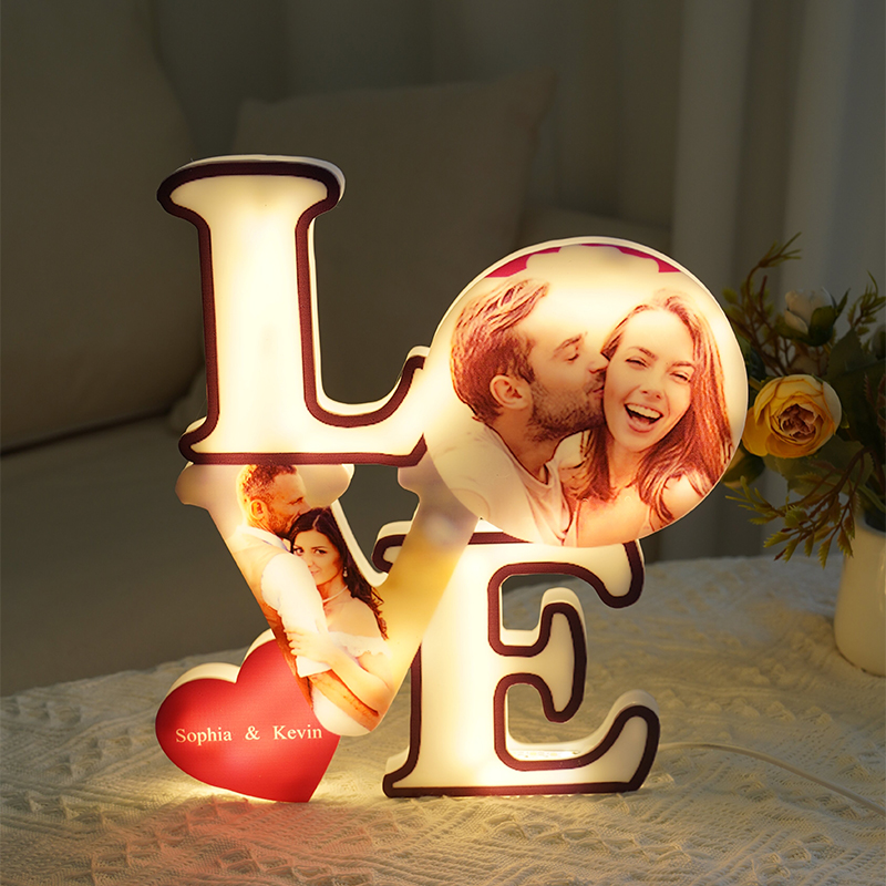 Luz de noche con imagen personalizada: un hermoso regalo para parejas que aman