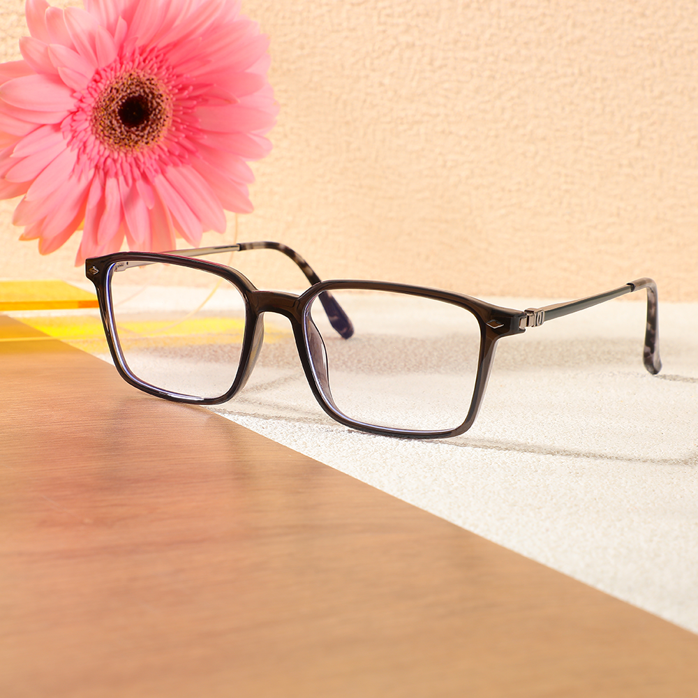 Hamil Rechteckige Graue Brille