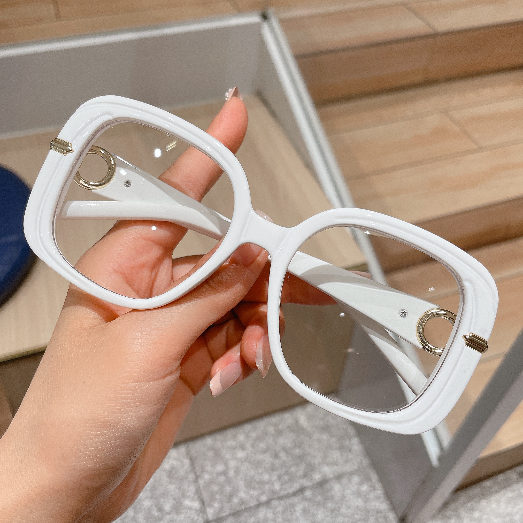 Occhiali da Vista Isabel Quadrato Bianco