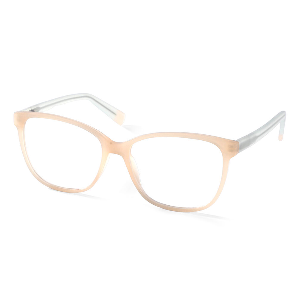 Lush Square Beige Glasses