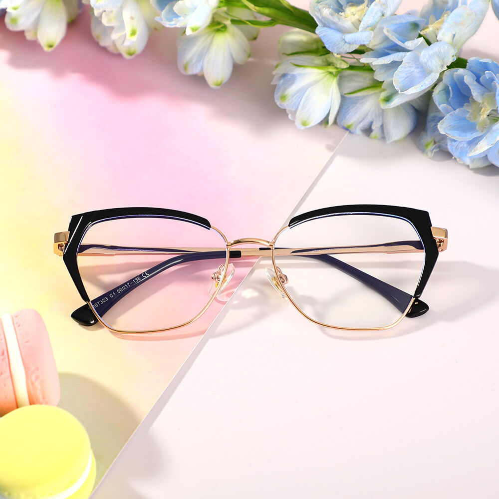 Beardd Cat Eye Schwarze Brille