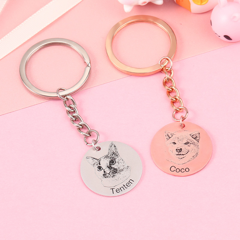 "Pet Baby" Custom Photo Keychain