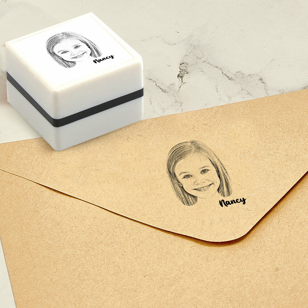 Customize the Stamp to Add Photo as a Back-to-School Gift for Child