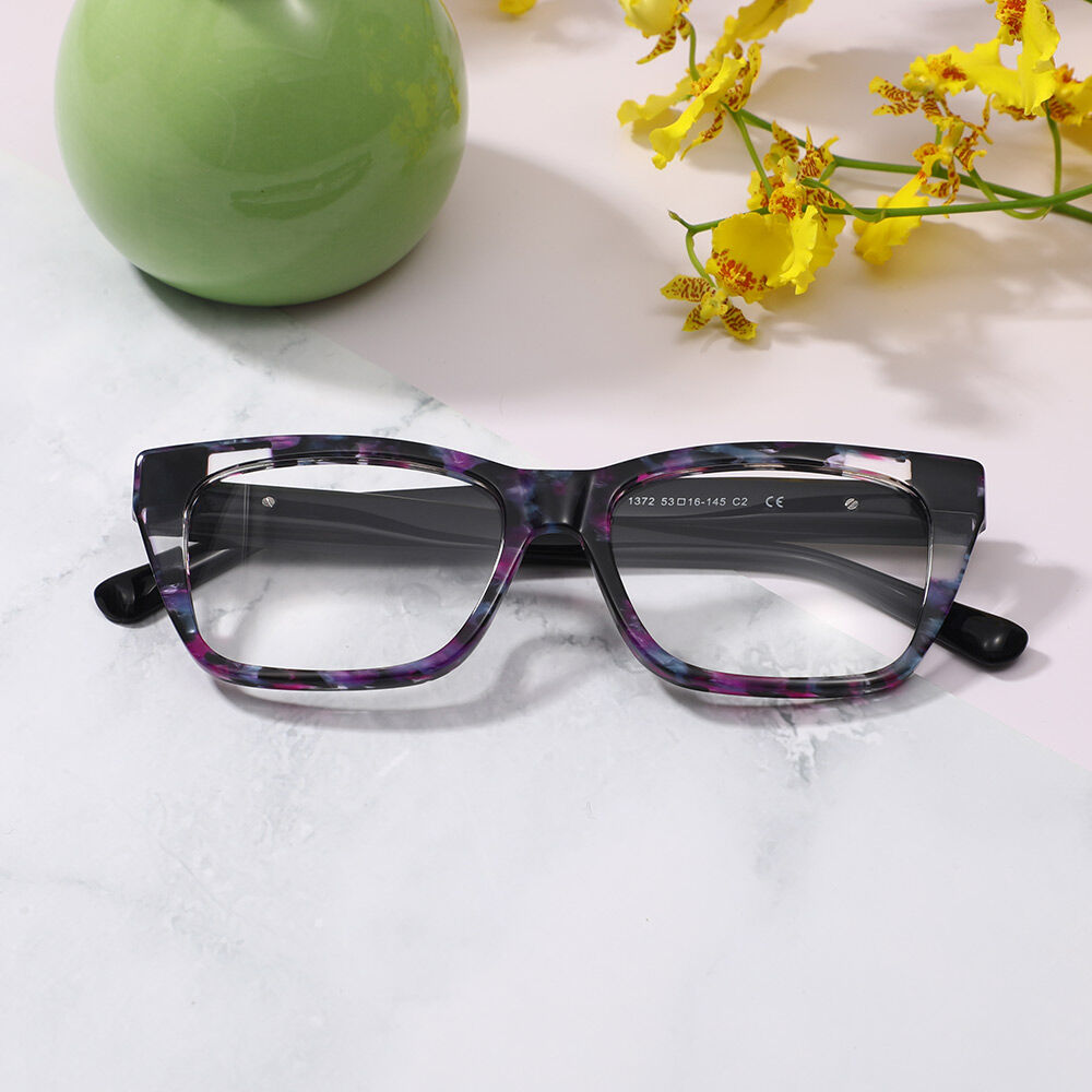 Wenis Square Purple Glasses