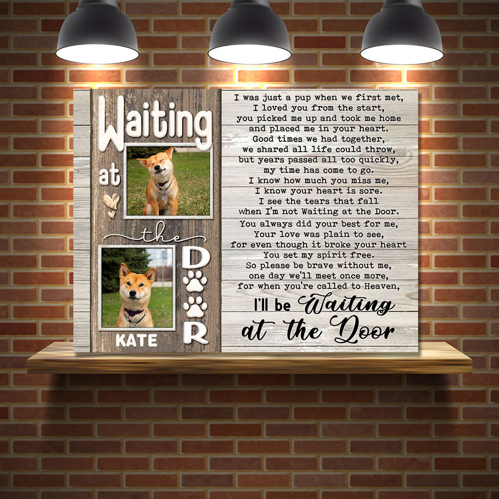 Personalized Picture Canvas Wall Art Creative Present for Pet Lover "I Know Your Heart"