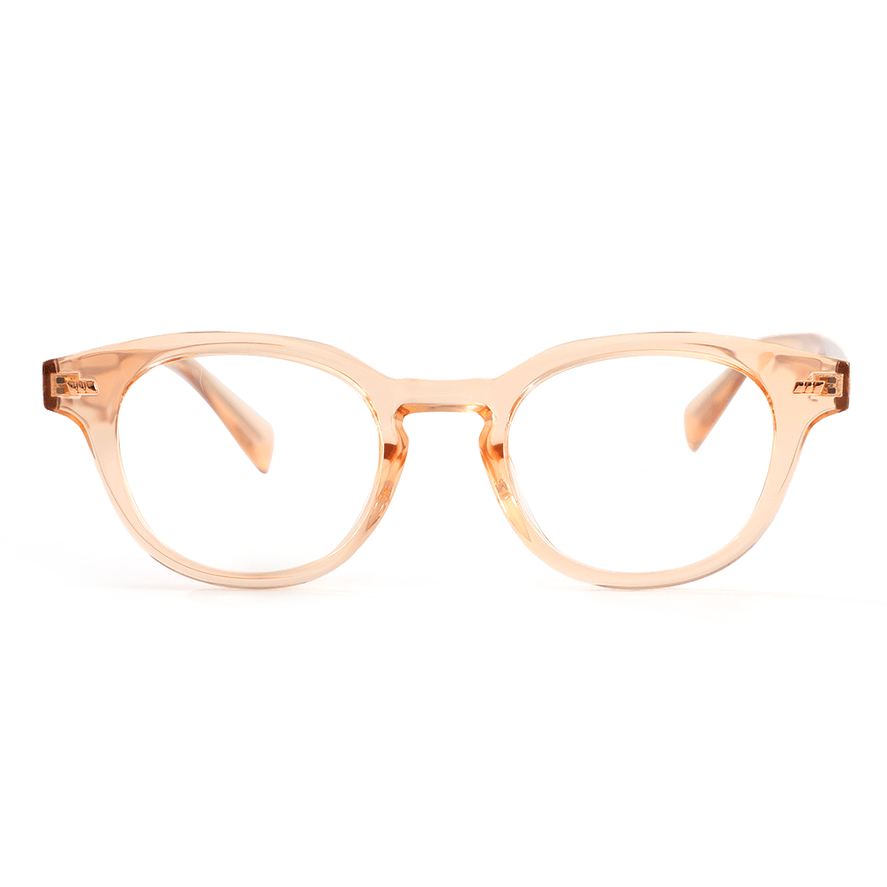 Daisy Runde Champagne Brille