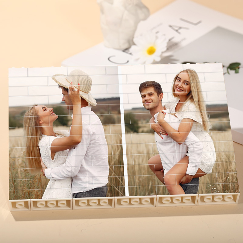 カスタマイズ 写真入り ブロック パズル 長方形 プラスチック