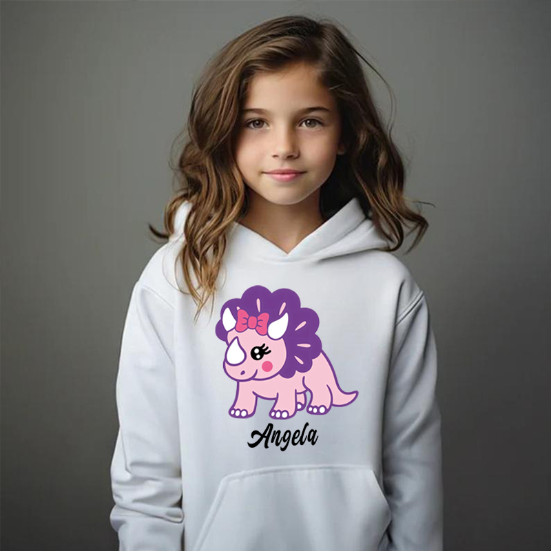 Felpe con cappuccio personalizzate per bambini con etichette personalizzate e motivi di animali carini