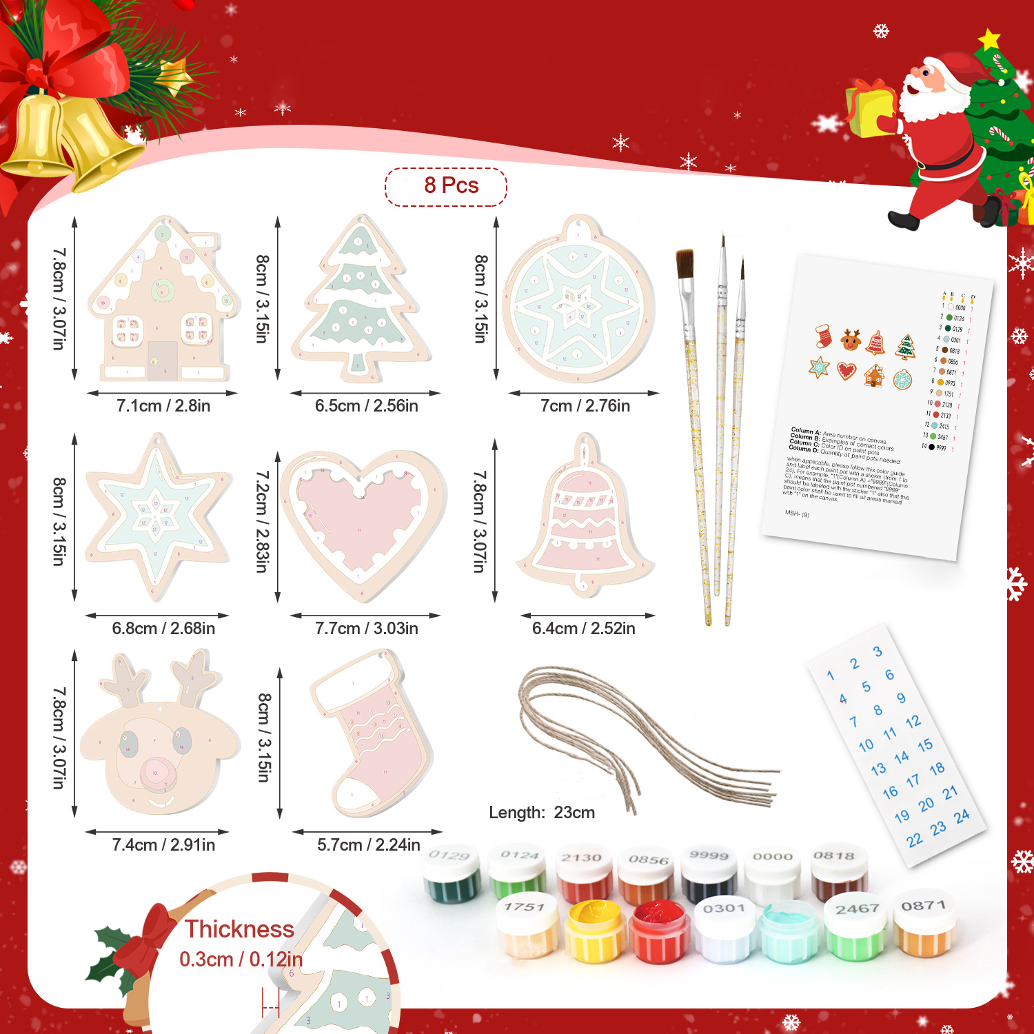 DIY Christmas Ornaments Set Perfect Gift for Family