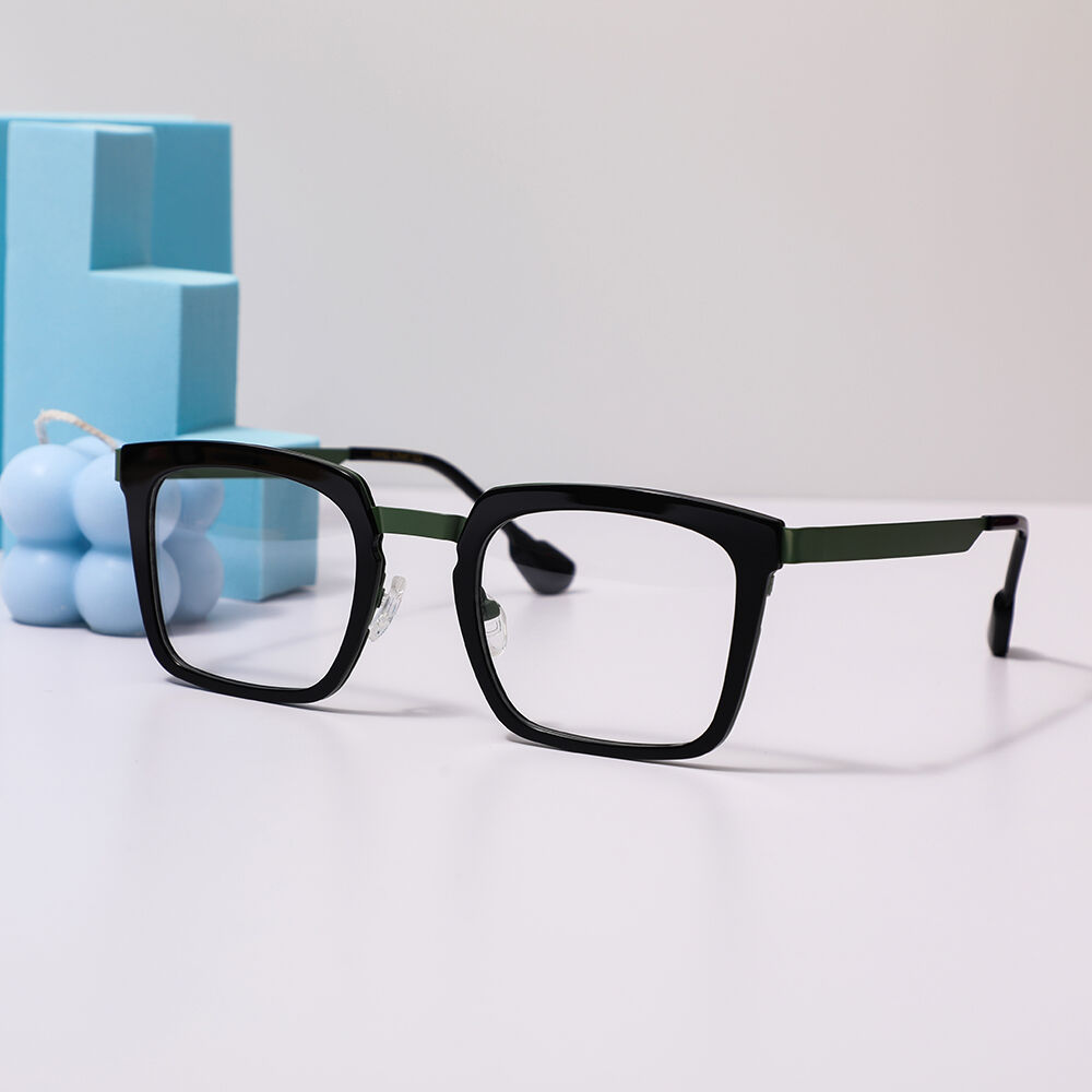 Hyme Square Black Glasses