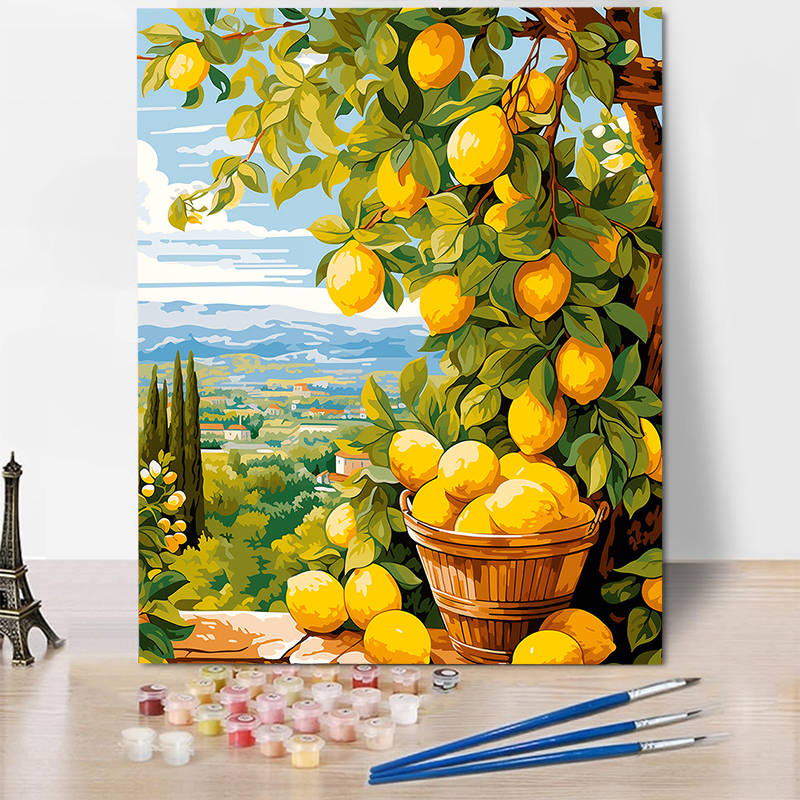 Lemons Paint By Numbers Kits Beautiful Gift for Family