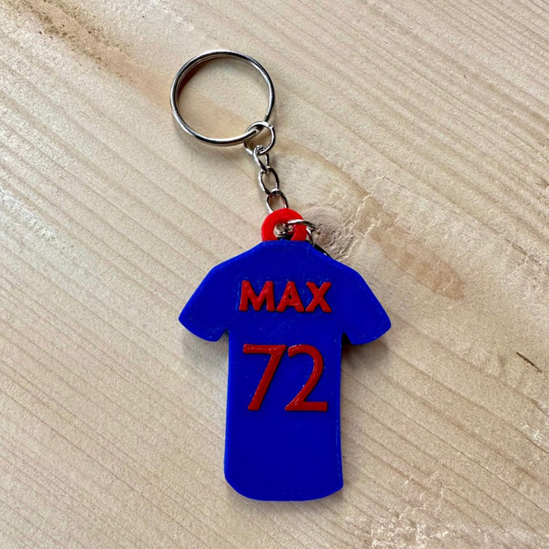 Personalized Jersey 3D Printed Name Key Cute Gift For Football Lovers