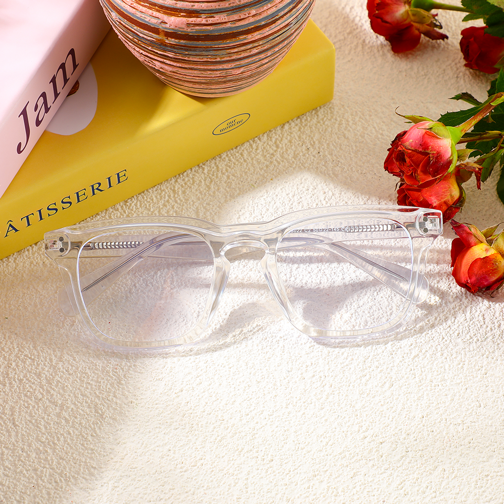 Occhiali da Vista Nahum Quadrato Chiaro 