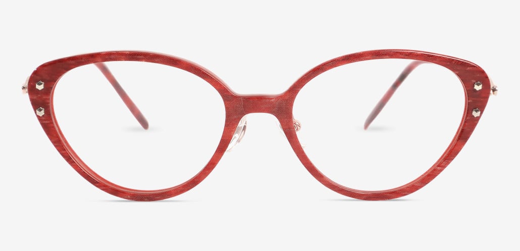 Wanda Red Cat Eye Glasses