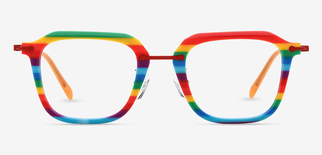 Zechariah Occhiali Quadrati Multicolori